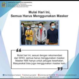 HIMBAUAN PEMERINTAH UNTUK MENGGUNAKAN MASKER